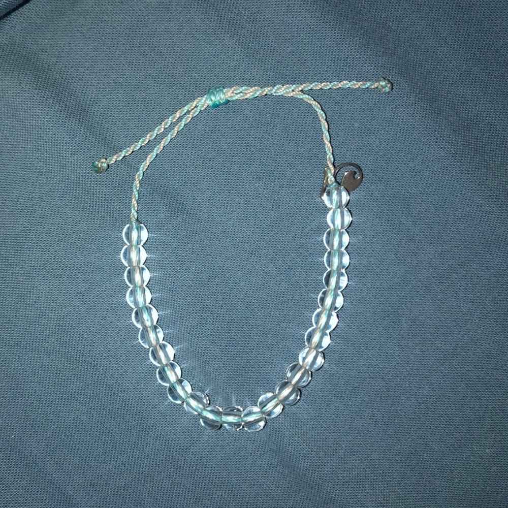 Teal beaded bracelet